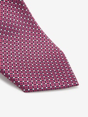 Red Geometric Pattern Tie - Image 2 of 4