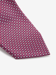 Red Geometric Pattern Tie - Image 4 of 4