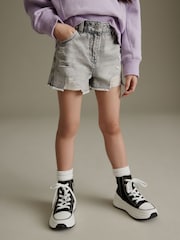 Grey Frayed Edge Distressed Shorts (3-16yrs) - Image 2 of 7