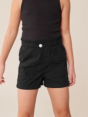 Black Poplin Cotton Shorts (3-16yrs) - Image 2 of 7