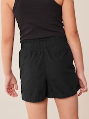 Black Poplin Cotton Shorts (3-16yrs) - Image 3 of 7
