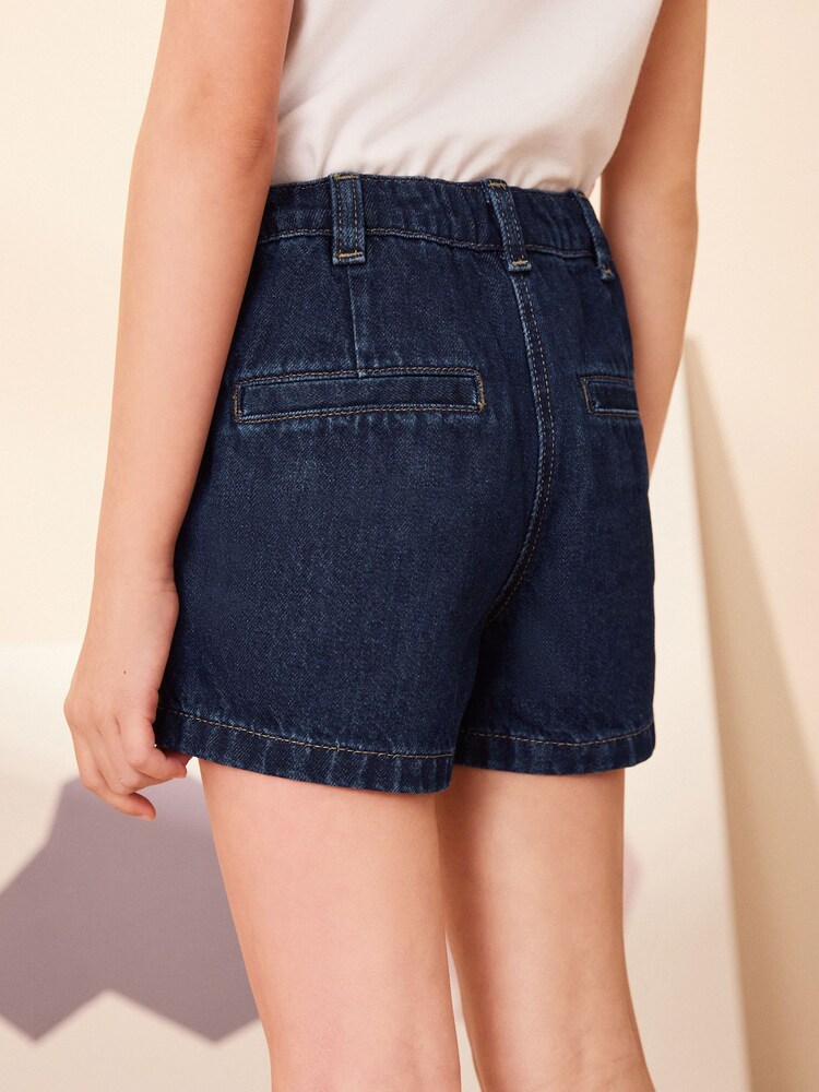 Dark Blue Pocket Denim Shorts (3-16yrs) - Image 2 of 7