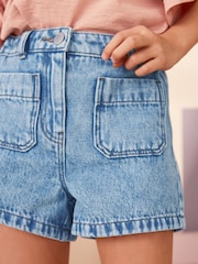Mid Blue Pocket Denim Shorts (3-16yrs) - Image 5 of 7