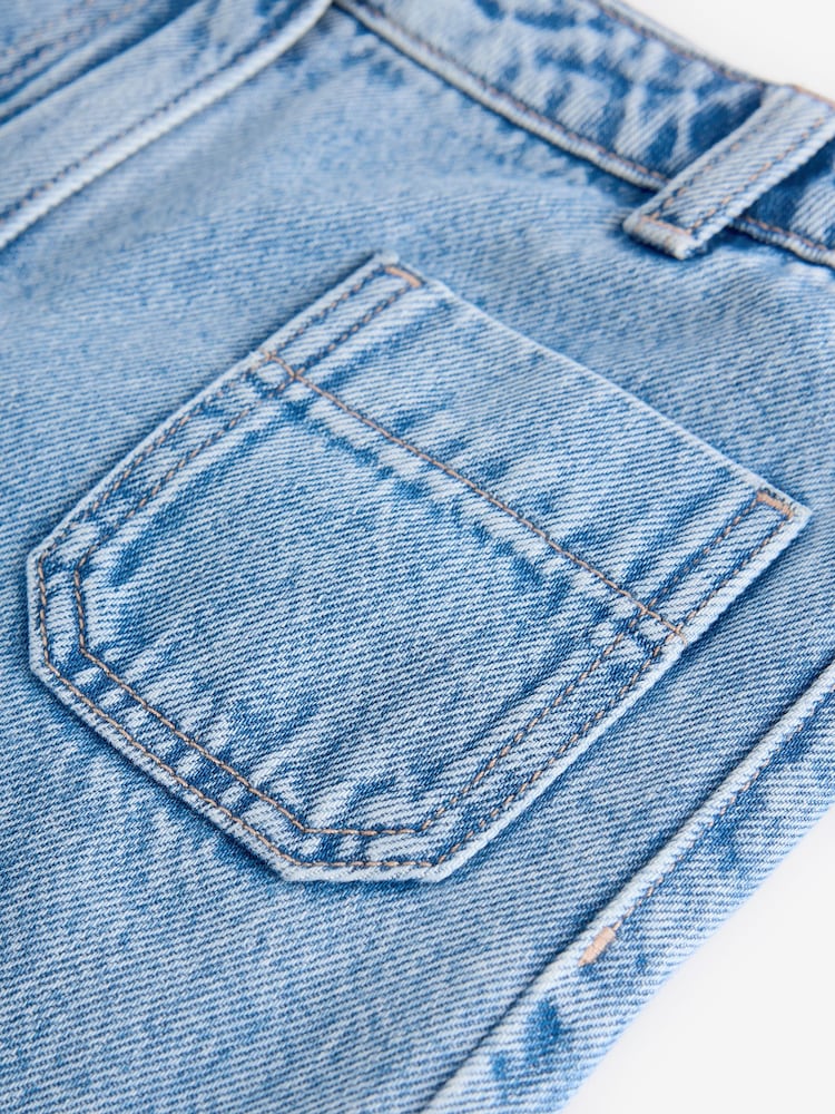 Mid Blue Pocket Denim Shorts (3-16yrs) - Image 7 of 7