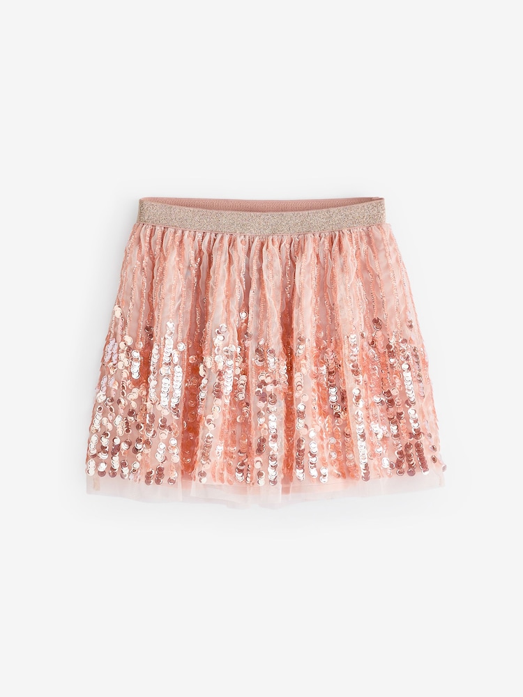 Pink Sequin Skirt (3-16yrs) - Image 2 of 3