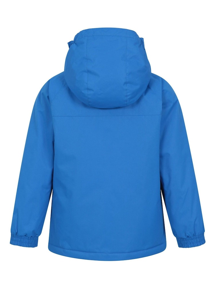 Mountain Warehouse Blue/Black Kids Fleece Lined Snow Ski Jacket And Trousers Set - Image 5 of 5