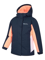 Mountain Warehouse Black Kids Honey Fleece Lined Snow Ski Jacket - Image 4 of 5
