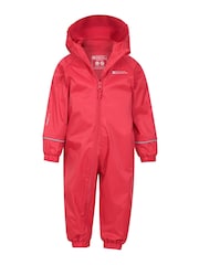 Mountain Warehouse Red Junior Spright Waterproof Puddlesuit - Image 5 of 5