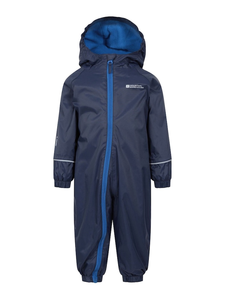 Mountain Warehouse Blue Junior Spright Waterproof Puddlesuit - Image 1 of 5
