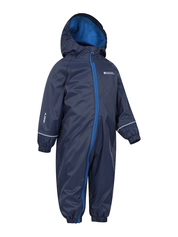 Mountain Warehouse Blue Junior Spright Waterproof Puddlesuit - Image 2 of 5