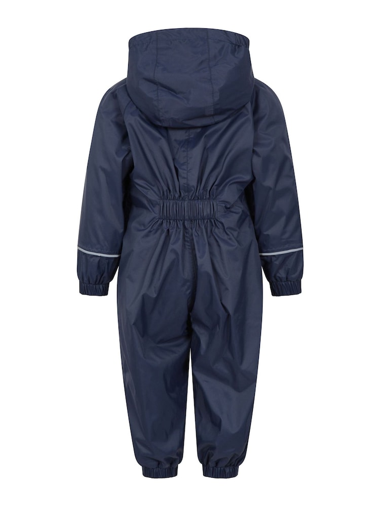 Mountain Warehouse Blue Junior Spright Waterproof Puddlesuit - Image 3 of 5