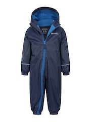 Mountain Warehouse Blue Junior Spright Waterproof Puddlesuit - Image 5 of 5