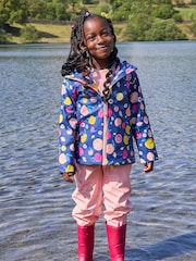 Mountain Warehouse Pink Kids Raindrop Waterproof Jacket and Trousers Set - Image 1 of 7