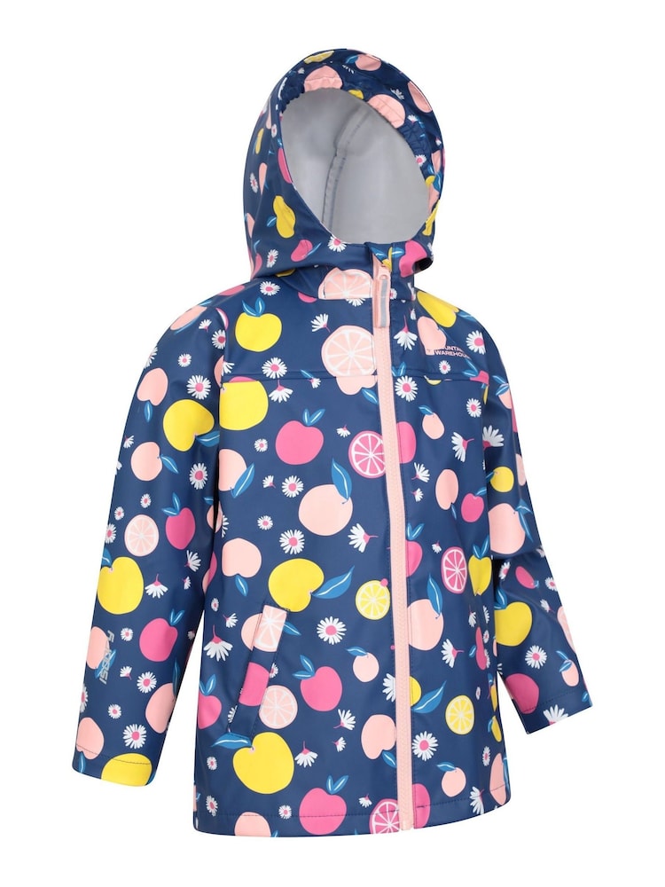 Mountain Warehouse Pink Kids Raindrop Waterproof Jacket and Trousers Set - Image 4 of 7