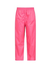 Mountain Warehouse Pink Kids Pakka II Waterproof Overtrousers - Image 1 of 5