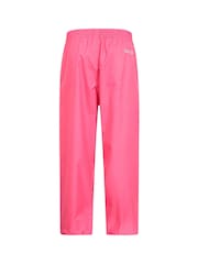 Mountain Warehouse Pink Kids Pakka II Waterproof Overtrousers - Image 2 of 5