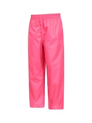 Mountain Warehouse Pink Kids Pakka II Waterproof Overtrousers - Image 3 of 5