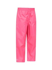 Mountain Warehouse Pink Kids Pakka II Waterproof Overtrousers - Image 4 of 5