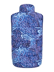 Mountain Warehouse Purple Dark Rocko Kids Printed Water Resistant Padded Gilet - Image 3 of 5