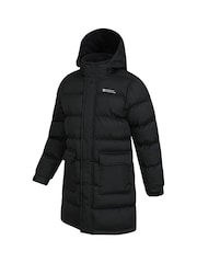 Mountain Warehouse Black Kids Snow Water Resistant Fleece Lined Padded Jacket - Image 4 of 5
