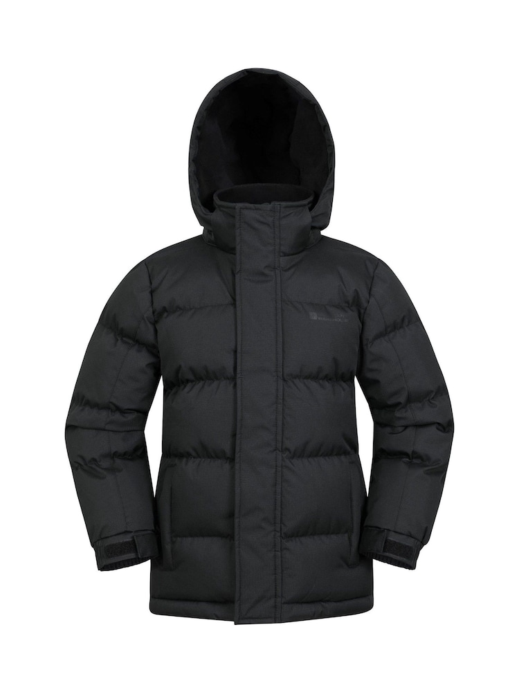Mountain Warehouse Black Kids Snow II Water Resistant Padded Jacket - Image 1 of 5