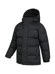 Mountain Warehouse Black Kids Snow II Water Resistant Padded Jacket - Image 4 of 5