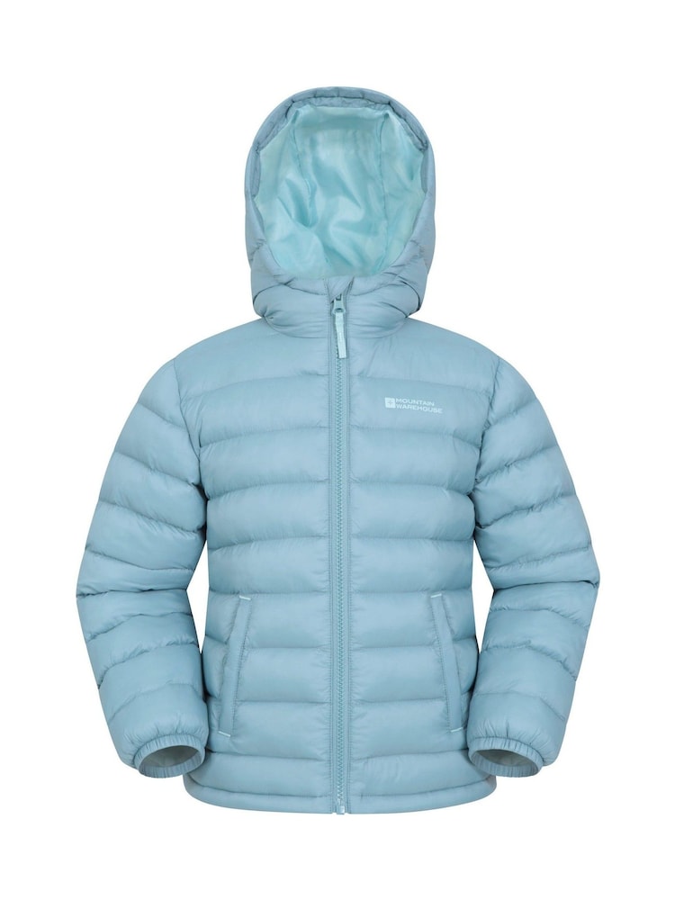 Mountain Warehouse Mid Blue Seasons II Kids Water-Resistant Padded Jacket - Image 1 of 5