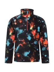 Mountain Warehouse Orange Kids Pursuit Printed Half Zip Fleece - Image 1 of 4