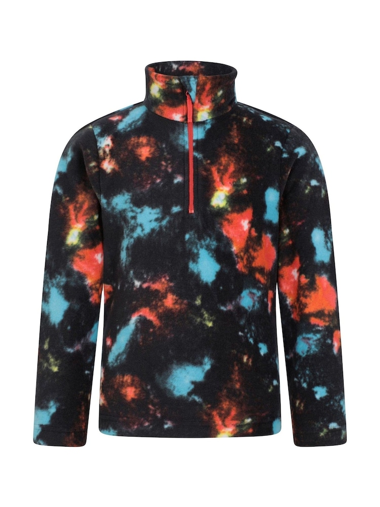 Mountain Warehouse Orange Kids Pursuit Printed Half Zip Fleece - Image 1 of 4