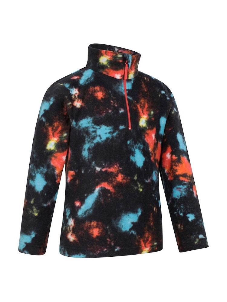 Mountain Warehouse Orange Kids Pursuit Printed Half Zip Fleece - Image 2 of 4