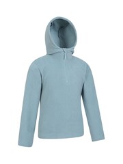 Mountain Warehouse Sky blue Kids Camber II Fleece Hoodie - Image 2 of 5