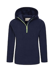 Azul oscuro - Mountain Warehouse Kids Camber II Fleece Hoodie - Imagen 5 de 6