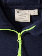 Azul oscuro - Mountain Warehouse Kids Camber II Fleece Hoodie - Imagen 6 de 6