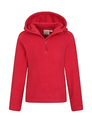 Rojo - Mountain Warehouse Kids Camber II Fleece Hoodie - Imagen 2 de 5