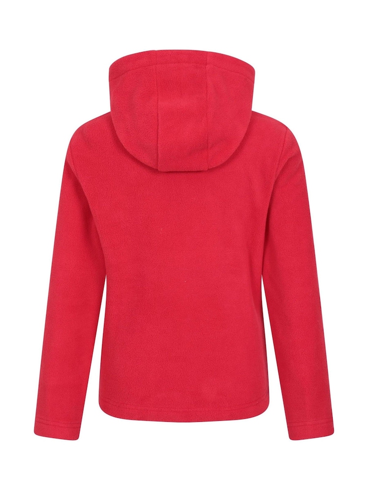 Mountain Warehouse Red Kids Camber II Fleece Hoodie - Image 3 of 5
