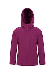 Mountain Warehouse Pink Camber Kids Full Zip Hoodie - Image 1 of 5