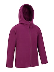 Mountain Warehouse Pink Camber Kids Full Zip Hoodie - Image 3 of 5