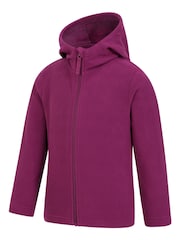 Mountain Warehouse Pink Camber Kids Full Zip Hoodie - Image 4 of 5