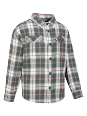 Mountain Warehouse Green Kids Flannel Check 100% Cotton Shirt - Image 2 of 5