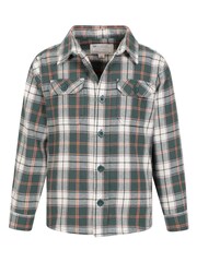 Mountain Warehouse Green Kids Flannel Check 100% Cotton Shirt - Image 4 of 5