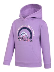 Mountain Warehouse Purple Kids Adventure Is Out There Printed Hoodie - Image 3 of 5