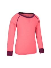 وردي - Mountain Warehouse Merino II Kids Round Neck Thermal Top - صورة 2 من 4