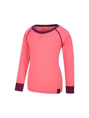 وردي - Mountain Warehouse Merino II Kids Round Neck Thermal Top - صورة 3 من 4