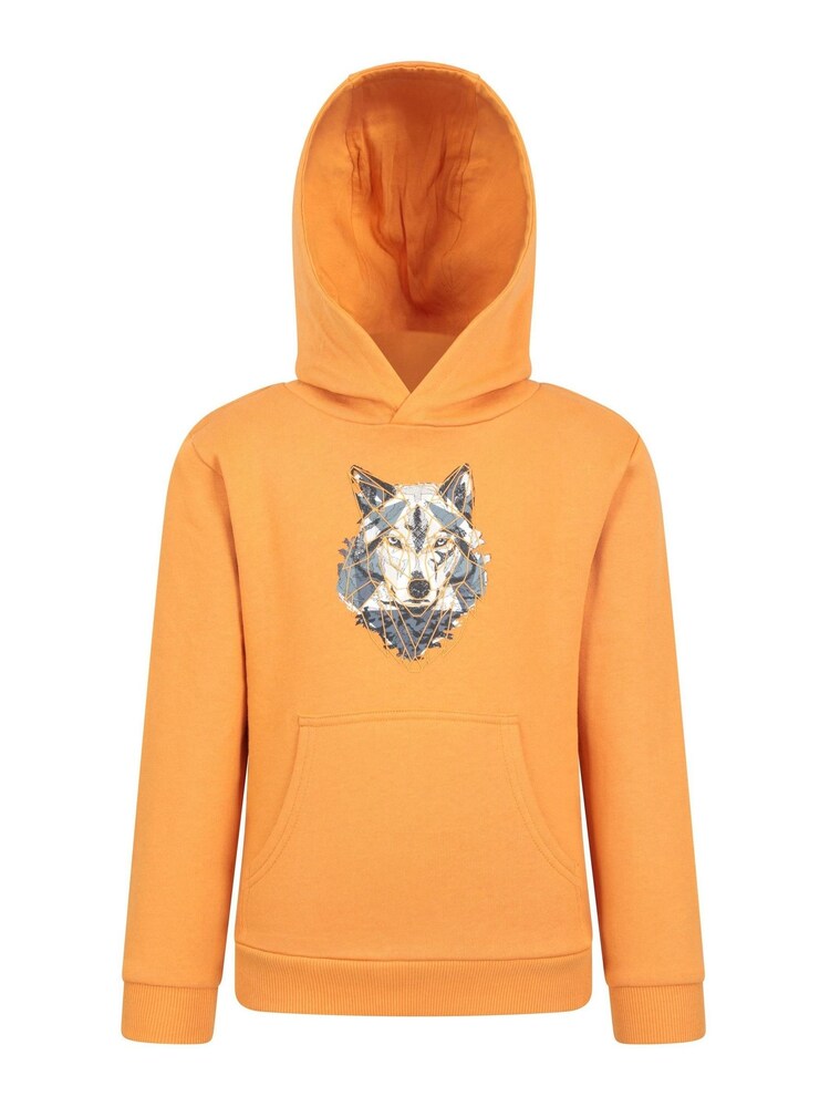 Mountain Warehouse Orange Kids Abstract Wolf Printed Hoodie - Image 1 of 5