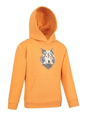 Mountain Warehouse Orange Kids Abstract Wolf Printed Hoodie - Image 2 of 5