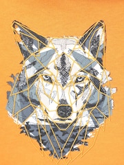 Mountain Warehouse Orange Kids Abstract Wolf Printed Hoodie - Image 5 of 5