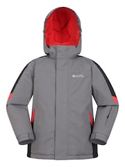رمادي - Mountain Warehouse Kids Raptor Fleece Lined Snow Jacket - صورة 1 من 4