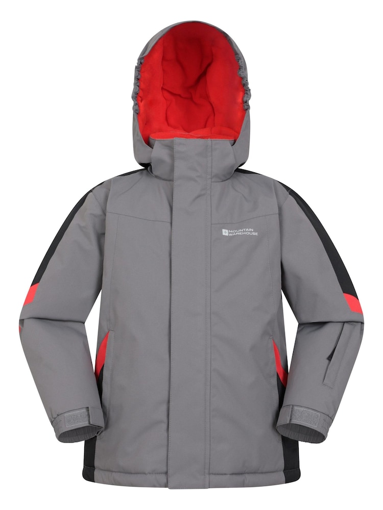 رمادي - Mountain Warehouse Kids Raptor Fleece Lined Snow Jacket - صورة 1 من 4