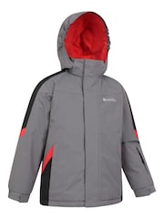 رمادي - Mountain Warehouse Kids Raptor Fleece Lined Snow Jacket - صورة 3 من 4