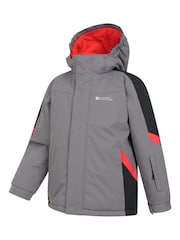 رمادي - Mountain Warehouse Kids Raptor Fleece Lined Snow Jacket - صورة 4 من 4